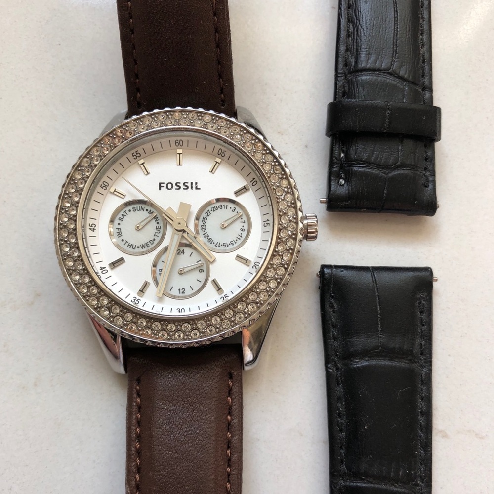Fossil Watch with Extra Leather Band